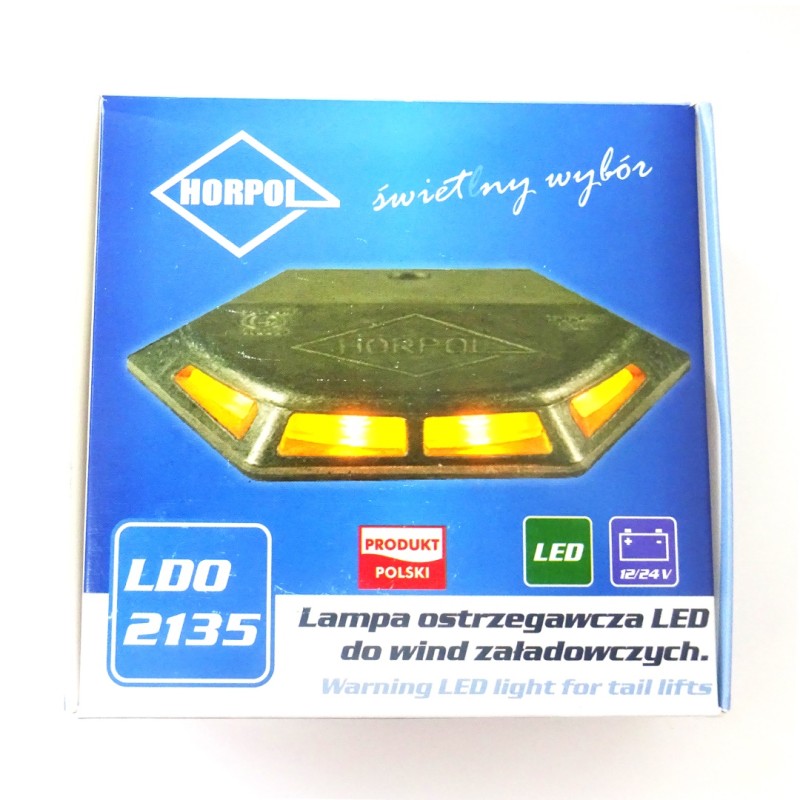 ΦΩΣ ΠΡΟΕΙΔΟΠΟΙΗΣΗΣ ΥΔΡΑΥΛΙΚΗΣ ΠΟΡΤΑΣ 12/24V HOR80 7W 4LED 6ΓΩΝΟ 103x90x12mm