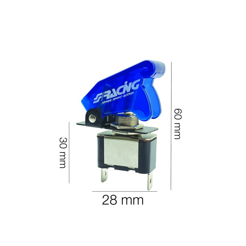 ΔΙΑΚΟΠΤΗΣ ON/OFF BABY GO ΑΕΡΟΠΟΡΙΚΟΥ ΤΥΠΟΥ 12V 20A ΚΑΙ ΕΝΔΕΙΞΗ LED (ΜΠΛΕ ΜΕ ΚΑΠΑΚΙ)