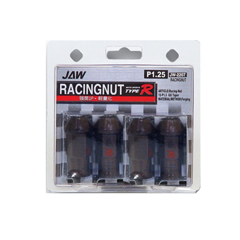 ΠΑΞΙΜΑΔΙΑ JAPAN RACING 12x1.50 50mm JAW TYPE-R ΑΛΟΥΜΙΝΙΟΥ ΚΑΦΕ - 4 ΤΕΜ.