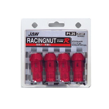 ΠΑΞΙΜΑΔΙΑ JAPAN RACING 12x1.50 50mm JAW TYPE-R ΑΛΟΥΜΙΝΙΟΥ ΚΟΚΚΙΝΑ -  4 ΤΕΜ.