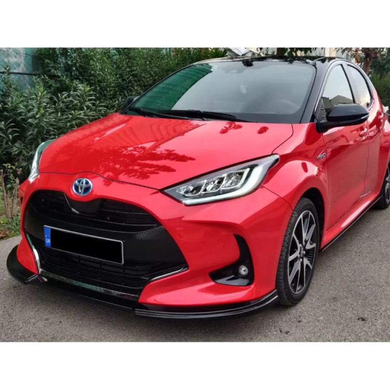 ΕΜΠΡΟΣ SPOILER (ΣΠΛΙΤΕΡ) ΠΡΟΣΘΕΤΟ ΠΡΟΦΥΛΑΚΤΗΡΑ (ΠΛΑΣΤΙΚΟ) ΓΙΑ TOYOTA YARIS MK4 5D 2021+ MOTORDROME