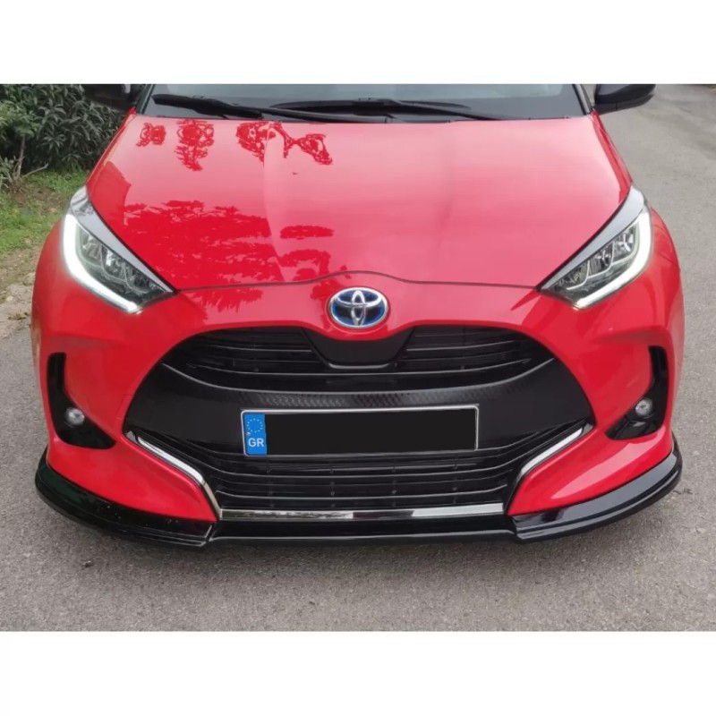 ΕΜΠΡΟΣ SPOILER (ΣΠΛΙΤΕΡ) ΠΡΟΣΘΕΤΟ ΠΡΟΦΥΛΑΚΤΗΡΑ (ΠΛΑΣΤΙΚΟ) ΓΙΑ TOYOTA YARIS MK4 5D 2021+ MOTORDROME