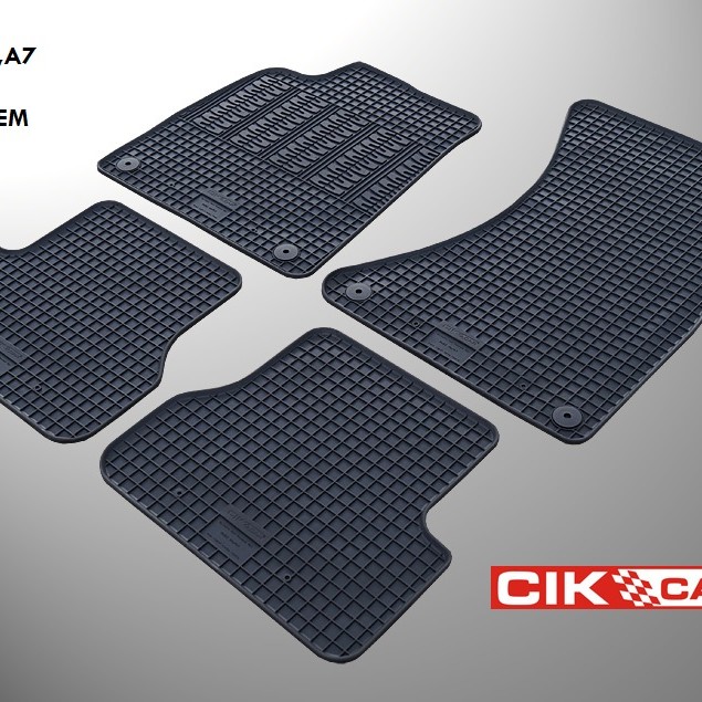 ΜΑΡΚΕ ΠΑΤΑΚΙΑ ΣΕ ΣΚΑΦΗ ΛΑΣΤΙΧΟ ΓΙΑ AUDI A6 2011-2018 / A7 2010-2018 ΣΕ ΜΑΥΡΟ ΧΡΩΜΑ ΜΕ ΚΟΥΜΠΩΜΑΤΑ CIK - 4 ΤΕΜ.