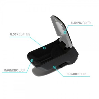 ΤΕΜΠΕΛΗΣ ΜΕ ΑΝΤΑΠΤΟΡΑ ΤΟΠΟΘΕΤΗΣΗΣ ΜΑΥΡΟΣ ΓΙΑ PEUGEOT 301 2012+ S-Dizayn - 1 Τεμ.