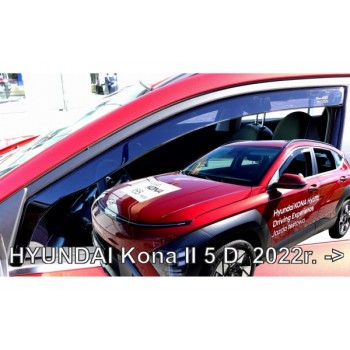 ΑΝΕΜΟΘΡΑΥΣΤΕΣ ΓΙΑ HYUNDAI KONA 5D 04/2023+ ΣΕΤ ΑΥΤΟΚΙΝΗΤΟΥ ΑΠΟ ΕΥΚΑΜΠΤΟ ΦΙΜΕ ΠΛΑΣΤΙΚΟ HEKO - 4 ΤΕΜ.