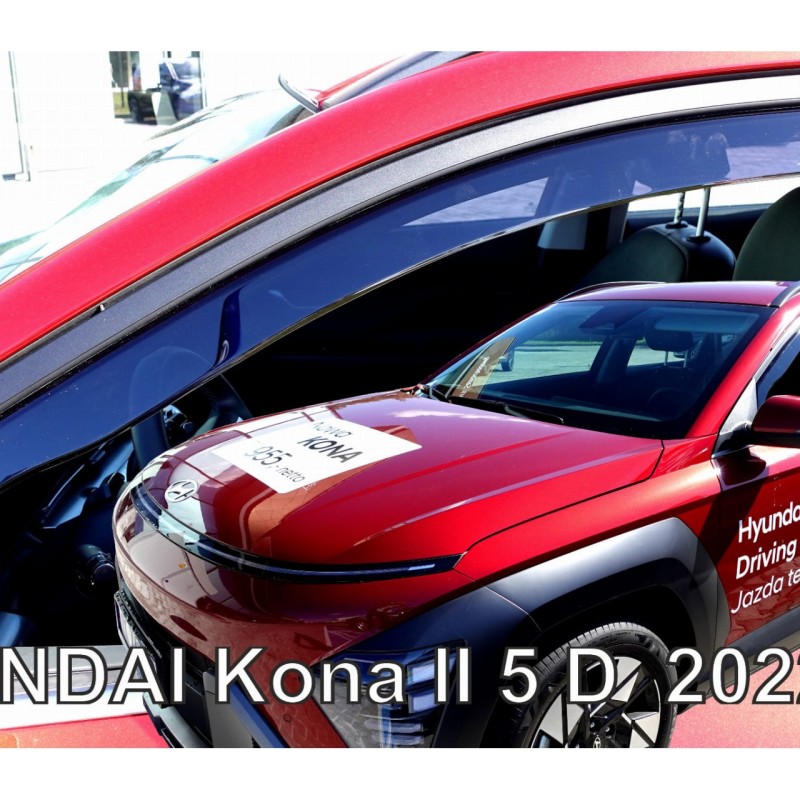 ΑΝΕΜΟΘΡΑΥΣΤΕΣ ΓΙΑ HYUNDAI KONA 5D 04/2023+ ΖΕΥΓΑΡΙ ΑΠΟ ΕΥΚΑΜΠΤΟ ΦΙΜΕ ΠΛΑΣΤΙΚΟ HEKO - 2 ΤΕΜ.