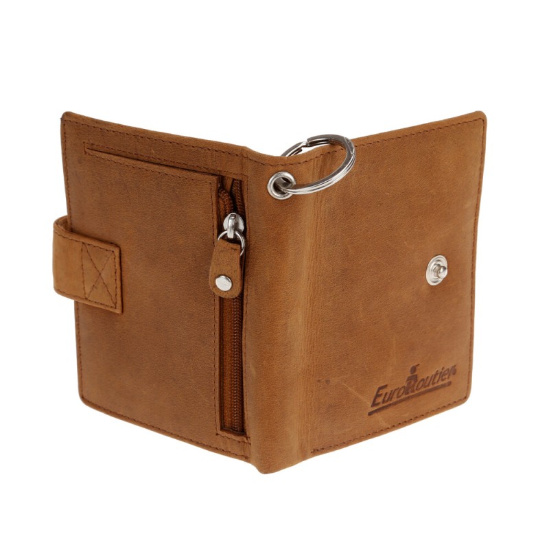 ΠΟΡΤΟΦΟΛΙ ΔΕΡΜΑΤΙΝΟ ΓΙΑ ΚΑΡΤΕΣ & ΧΡΗΜΑΤΑ BIKER WALLET ME 45cm ΑΛΥΣΙΔΑ RFID ΠΡΟΣΤΑΣΙΑ ΣΕ ΚΑΦΕ ΧΡΩΜΑ LAMPA - 1 Τεμ.