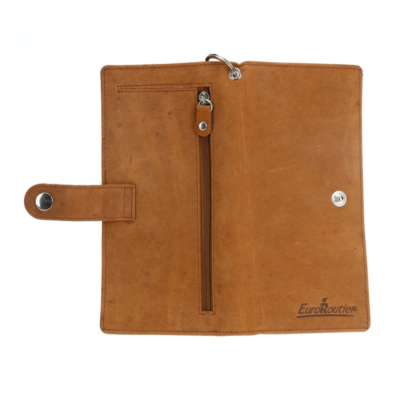 ΠΟΡΤΟΦΟΛΙ ΔΕΡΜΑΤΙΝΟ ΓΙΑ ΚΑΡΤΕΣ/ΧΡΗΜΑΤΑ/ΔΙΠΛΩΜΑ TRUCKER WALLET 45cmΑΛΥΣΙΔΑ RFID ΠΡΟΣΤΑΣΙΑ ΚΑΦΕ ΧΡΩΜΑ LAMPA - 1 τεμ.