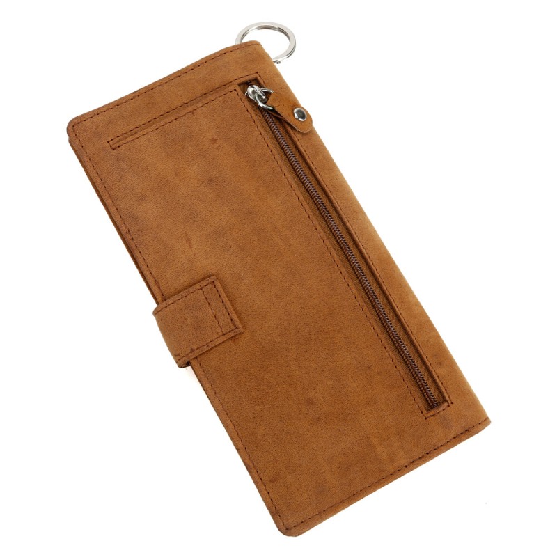 ΠΟΡΤΟΦΟΛΙ ΔΕΡΜΑΤΙΝΟ ΓΙΑ ΚΑΡΤΕΣ/ΧΡΗΜΑΤΑ/ΔΙΠΛΩΜΑ TRUCKER WALLET 45cmΑΛΥΣΙΔΑ RFID ΠΡΟΣΤΑΣΙΑ ΚΑΦΕ ΧΡΩΜΑ LAMPA - 1 τεμ.