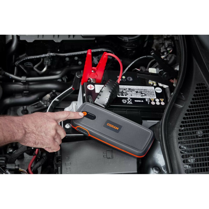 ΕΚΚΙΝΗΤΗΣ ΜΠΑΤΑΡΙΑΣ/POWER BANK/ΦΑΚΟΣ/2xUSB (8000cc ΒΕΝΖΙΝΗ/4000cc DIESEL) 12V 16800mAh 700g OSRAM - 1 ΤΕΜ.