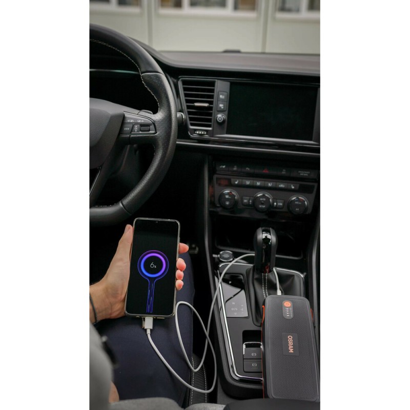 ΕΚΚΙΝΗΤΗΣ ΜΠΑΤΑΡΙΑΣ/POWER BANK/ΦΑΚΟΣ/2xUSB (8000cc ΒΕΝΖΙΝΗ/4000cc DIESEL) 12V 16800mAh 700g OSRAM - 1 ΤΕΜ.