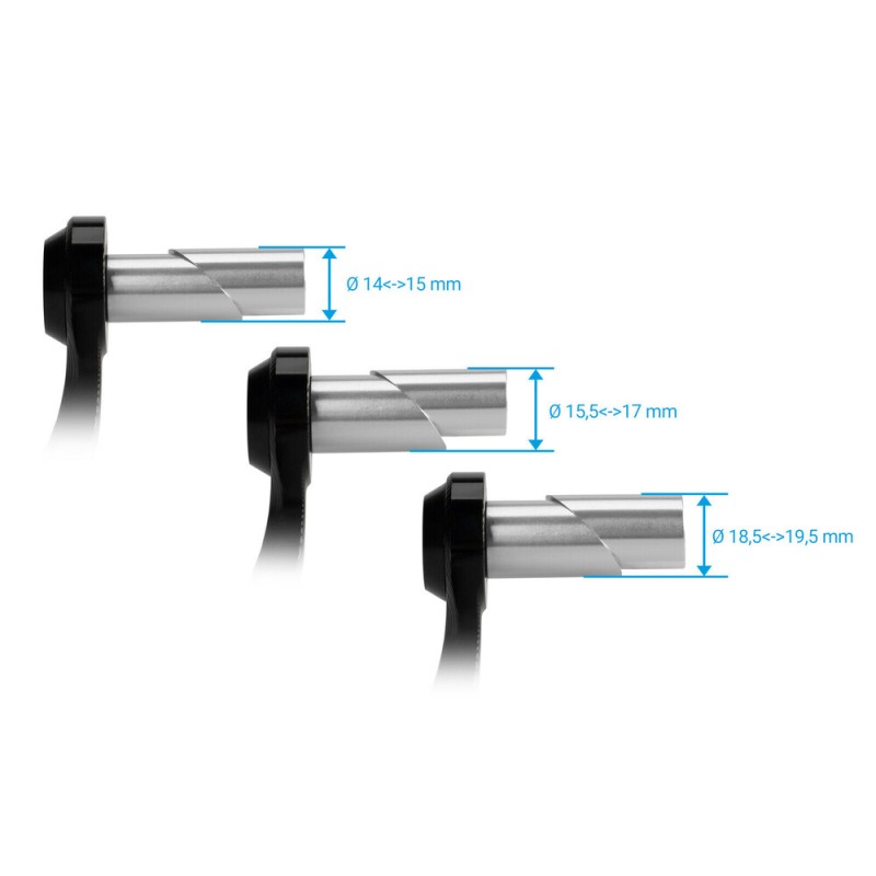 ΠΡΟΣΤΑΤΕΥΤΙΚΟ ΜΑΝΕΤΑΣ ΦΡΕΝΟΥ MOTO 14>19,5mm ΑΛΟΥΜΙΝΙΟΥ ΜΑΥΡΟ ΧΡΩΜΑ PARAXITE - 1 ΤΕΜ.