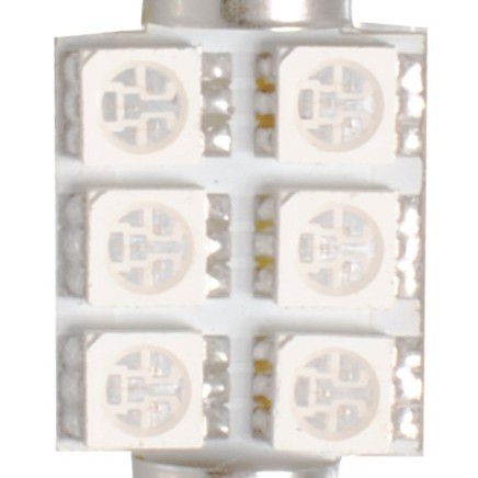 ΛΑΜΠΑΚΙΑ ΠΛΑΦΟΝΙΕΡΑΣ C5W/C10W 12V 1,44W SV8,5 36mm PREMIUM LED 6xSMD5050 ΜΠΛΕ M-TECH - 1 ΤΕΜ.