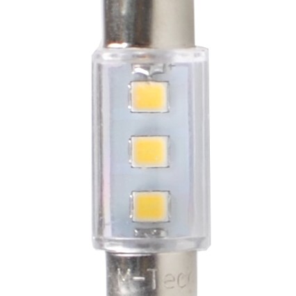 ΛΑΜΠΑΚΙΑ ΠΛΑΦΟΝΙΕΡΑΣ C5W/C10W 12V 0,24W SV8,5 36mm LED 3xSMD3528 ΛΕΥΚΟ 1ΤΕΜ.