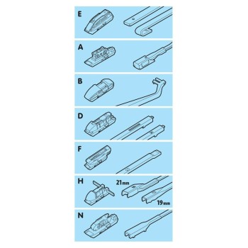 ΥΑΛΟΚΑΘΑΡΙΣΤΗΡΑΣ GRAN PREE SPEED MULTI-FIT ΜΕ 7 ΑΝΤΑΠΤΟΡΕΣ 48CM 19'' LAMPA - 1 TEM.