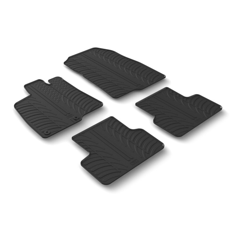 ΠΑΤΑΚΙΑ SUMISURA ΛΑΣΤΙΧΟ ΣΕ ΜΑΥΡΟ ΧΡΩΜΑ ME ΚΟΥΜΠΩΜΑΤΑ ΓΙΑ PEUGEOT 3008 5D 12/2023+ LAMPA - 4 ΤΕΜ.​