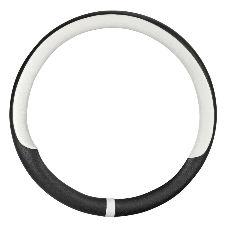 ΚΑΛΥΜΜΑ ΤΙΜΟΝΙΟΥ NOBLE (M) 37/39cm  ΜΑΥΡΟ/ΛΕΥΚΟ ΟΙΚΟΛΟΓΙΚΟ ΔΕΡΜΑ ΑΟΣΜΟ (ΠΑΧΟΣ 8,2cm) LAMPA