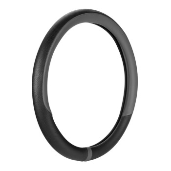 ΚΑΛΥΜΜΑ ΤΙΜΟΝΙΟΥ NOBLE (M) 37/39cm  ΜΑΥΡΟ/ΓΚΡΙ ΟΙΚΟΛΟΓΙΚΟ ΔΕΡΜΑ ΑΟΣΜΟ (ΠΑΧΟΣ 8,2cm) LAMPA