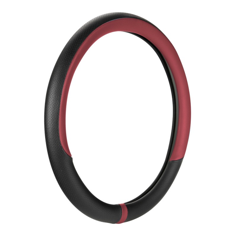 ΚΑΛΥΜΜΑ ΤΙΜΟΝΙΟΥ NOBLE (M) 37/39cm  ΜΑΥΡΟ/ΚΟΚΚΙΝΟ ΟΙΚΟΛΟΓΙΚΟ ΔΕΡΜΑ ΑΟΣΜΟ (ΠΑΧΟΣ 8,2cm) LAMPA