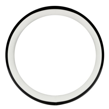 ΚΑΛΥΜΜΑ ΤΙΜΟΝΙΟΥ AURA (M) 37/39cm  ΜΑΥΡΟ/ΛΕΥΚΟ ΟΙΚΟΛΟΓΙΚΟ ΔΕΡΜΑ ΑΟΣΜΟ (ΠΑΧΟΣ 8,2cm) LAMPA