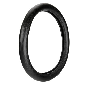 ΚΑΛΥΜΜΑ ΤΙΜΟΝΙΟΥ RACING PREMIUM BLACK (S) 35/37cm ΣΥΝΘΕΤΙΚΟ ΔΕΡΜΑ SKEENTEX ΜΑΥΡΟ/CARBON LOOK LAMPA  - 1 ΤΕΜ.