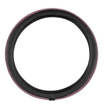 ΚΑΛΥΜΜΑ ΤΙΜΟΝΙΟΥ DIAMONDS PINK (S) 35/37cm ΣΥΝΘΕΤΙΚΟ ΔΕΡΜΑ SKEENTEX ΜΑΥΡΟ/POZ LAMPA  - 1 ΤΕΜ.