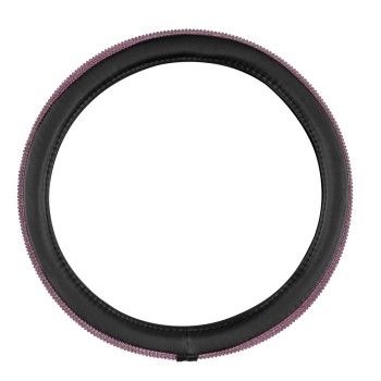 ΚΑΛΥΜΜΑ ΤΙΜΟΝΙΟΥ DIAMONDS PINK (Μ) 37/39cm ΣΥΝΘΕΤΙΚΟ ΔΕΡΜΑ SKEENTEX ΜΑΥΡΟ/POZ LAMPA  - 1 ΤΕΜ.