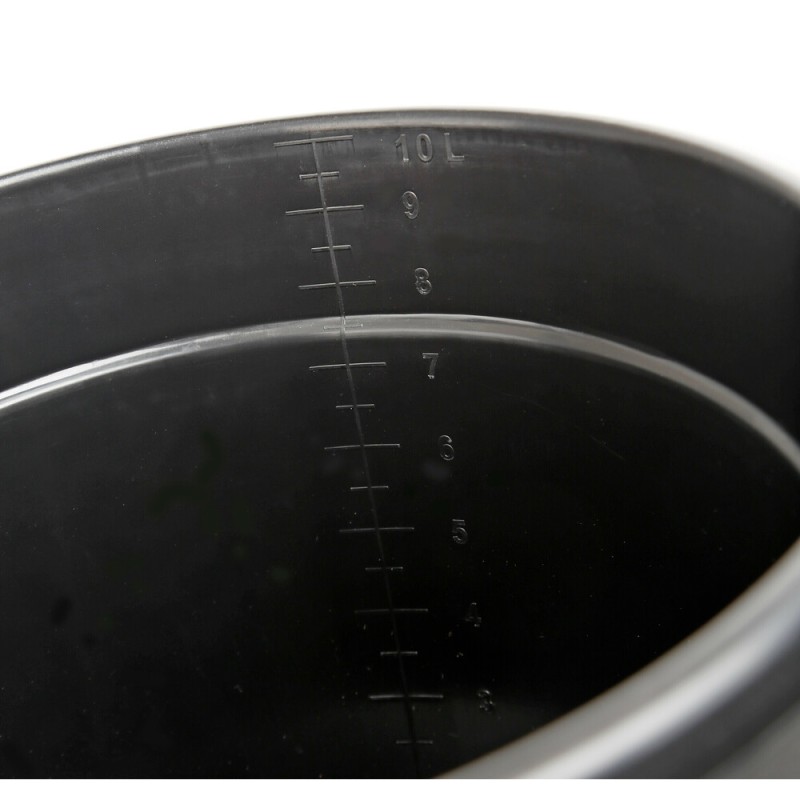 ΚΟΥΒΑΣ ΠΛΑΣΤΙΚΟΣ ΜΕ ΧΕΡΟΥΛΙ BUCKY 10L ΜΑΥΡΟΣ LAMPA - 1 ΤΕΜ.