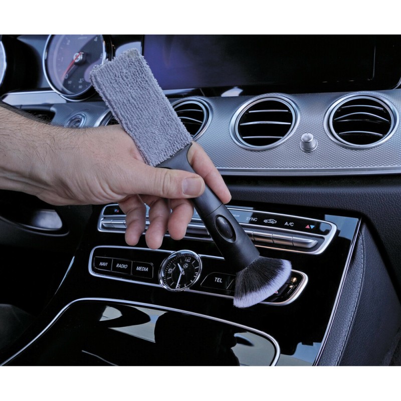 ΒΟΥΡΤΣΑΚΙ (ΠΙΝΕΛΟ) ΛΕΠΤΟΜΕΡΟΥΣ ΚΑΘΑΡΙΣΜΟΥ & ΠΑΝΑΚΙ ΓΥΑΛΙΣΜΑΤΟΣ ΜΙΚΡΟΙΝΩΝ SLIM DETAIL 2in1 23cm LAMPA - 1 ΤΕΜ.