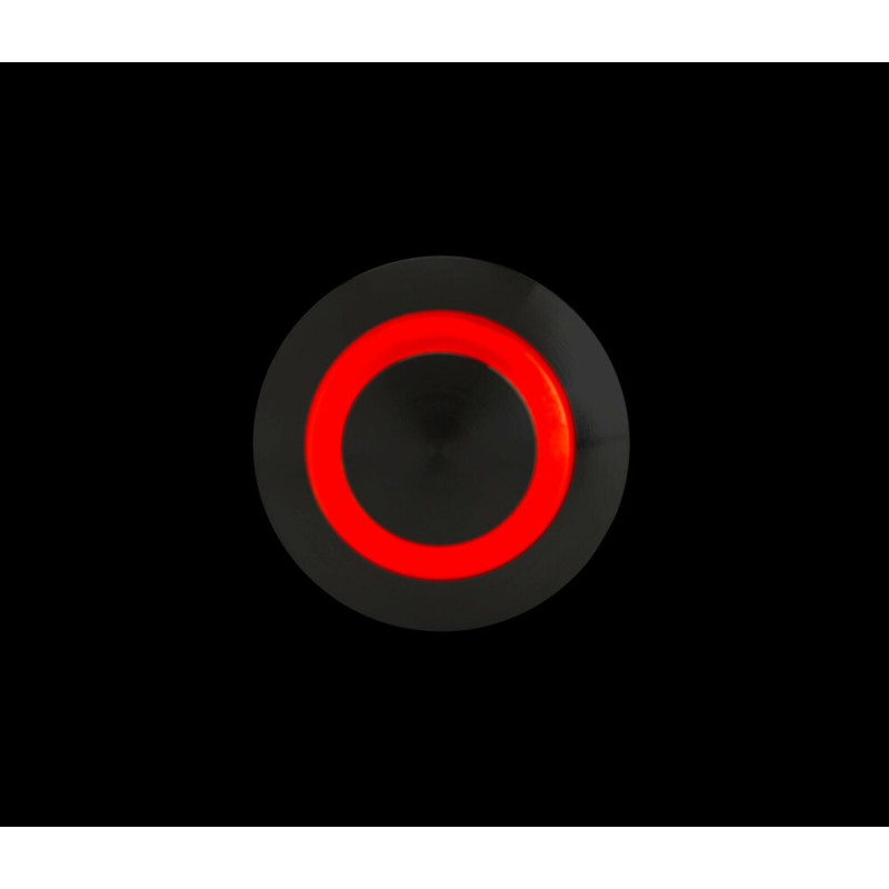 ΔΙΑΚΟΠΤΗΣ ΜΠΟΥΤΟΝ (BUTTON) 12/24V 5Amax 5PIN IP65 ON/OFF ME LED ΚΟΚΚΙΝΟ ΑΝΟΞΕΙΔΩΤΟ ΑΤΣΑΛΙ​ LAMPA - 1 TEM.