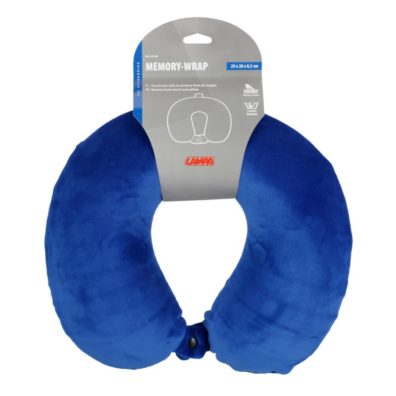 ΜΑΞΙΛΑΡΙ ΤΑΞΙΔΙΟΥ ΑΥΧΕΝΑ MEMORY FOAM ΜΠΛΕ MEMORY-WRAP LAMPA - 1 ΤΕΜ.