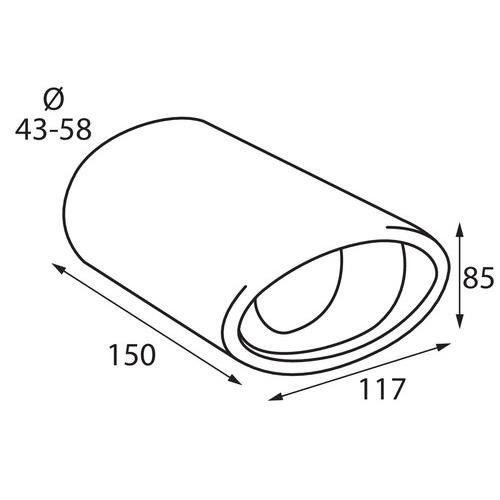 ΑΚΡΟ ΕΞΑΤΜΙΣΗΣ TS-17 L 43-58mm - ΚΟΦΤΟ