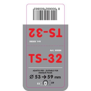 ΑΚΡΟ ΕΞΑΤΜΙΣΗΣ TS-32 Φ 53-59mm - ΟΒΑΛ ΛΟΞΟ