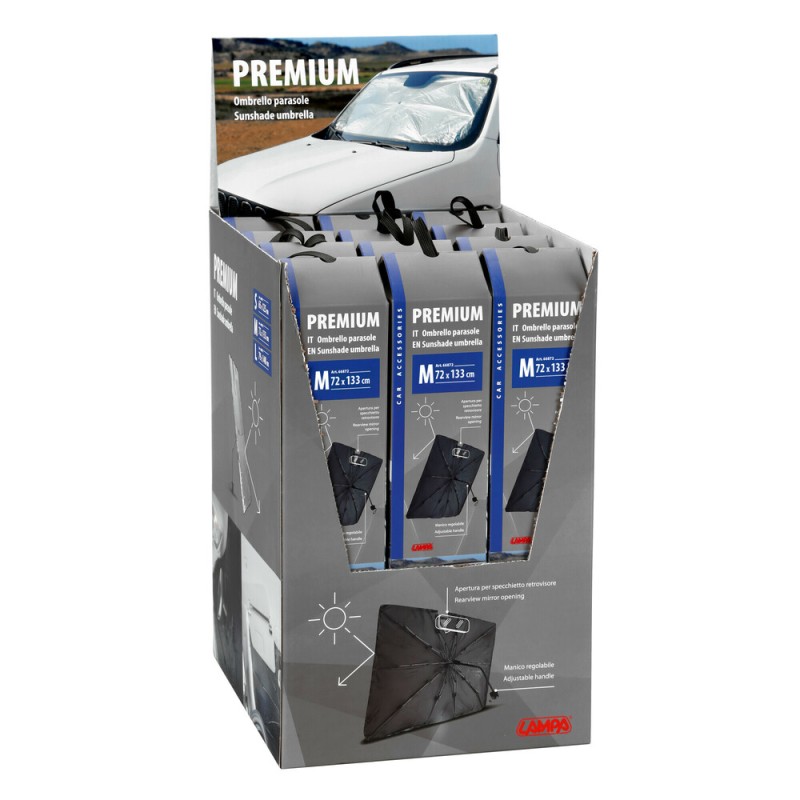 ΗΛΙΟΠΡΟΣΤΑΣΙΑ ΕΣΩΤΕΡΙΚΗ ΠΑΡΜΠΡΙΖ ΟΜΠΡΕΛΑ PREMIUM (Μ) 72x133cm LAMPA - 1 ΤΕΜ.