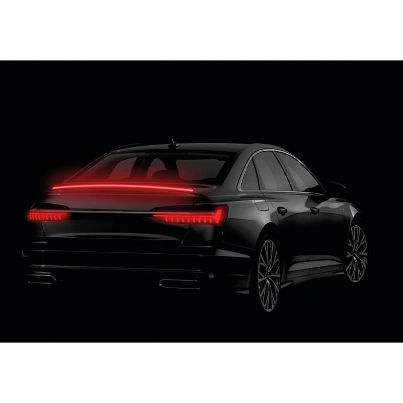 ΤΑΙΝΙΑ ΣΙΛΙΚΟΝΗΣ LED ΚΟΚΚΙΝΟ ΦΩΣ CARBON-LOOK ΠΟΡΤ ΜΠΑΓΚΑΖ  SPOILER LED LIGHT 12V IP67 25χ10mm 120cm LAMPA -  1 Τεμ.