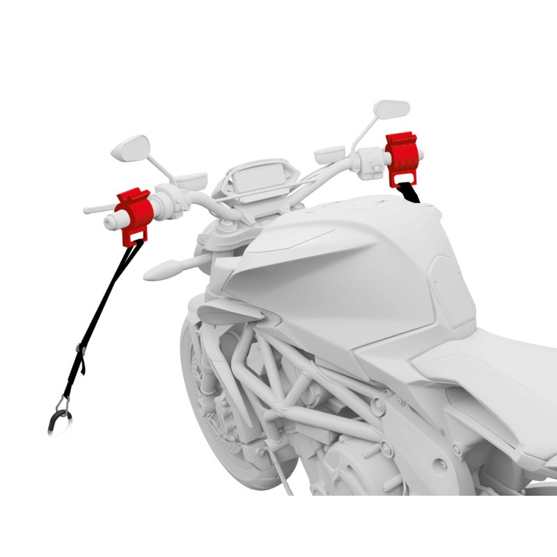 ΣΦΙΓΚΤΗΡΕΣ ΣΤΕΡΕΩΣΗΣ MOTO TIE DOWN CLAMPS ΓΙΑ ΣΤΗΡΙΞΗ ΑΠΟ ΤΑ ΧΕΡΟΥΛΙΑ ΣΕ ΜΑΥΡΟ ΧΡΩΜΑ LAMPA - 2 ΤΕΜ.