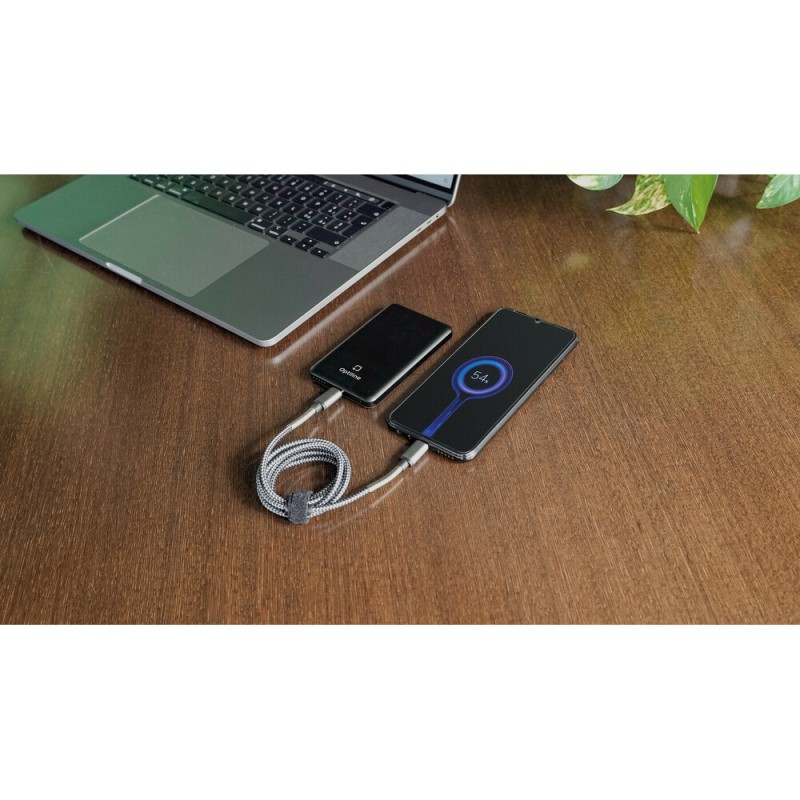 Μαγνητικός, Φορητός Φορτιστής - Power bank Mag Power 5000 της σειράς Optiline για Ασύρματη και Ενσύρματη  φόρτιση συσκευών με θύρα USB Type C 15W και MagSafe τεχνολογία