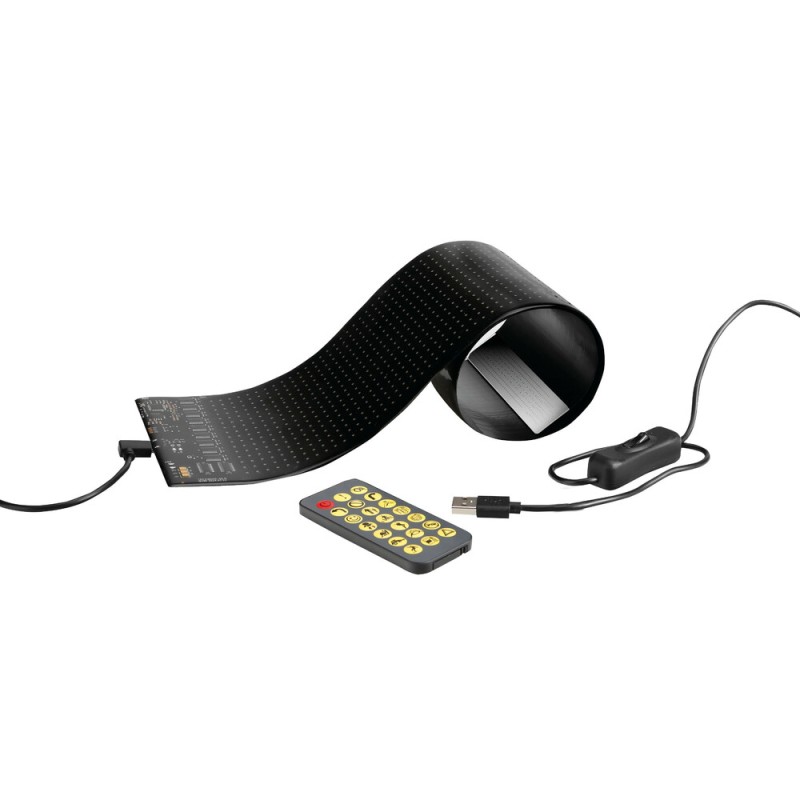 ΠΑΝΕΛ ΕΥΚΑΜΠΤΟ SMART LED PANEL 1024 LED 92x374mm RGB ΜΕ ΚΑΛΩΔΙΟ 450cm ΓΙΑ USB & REMOTE CONTROL LAMPA - 1 ΤΕΜ.