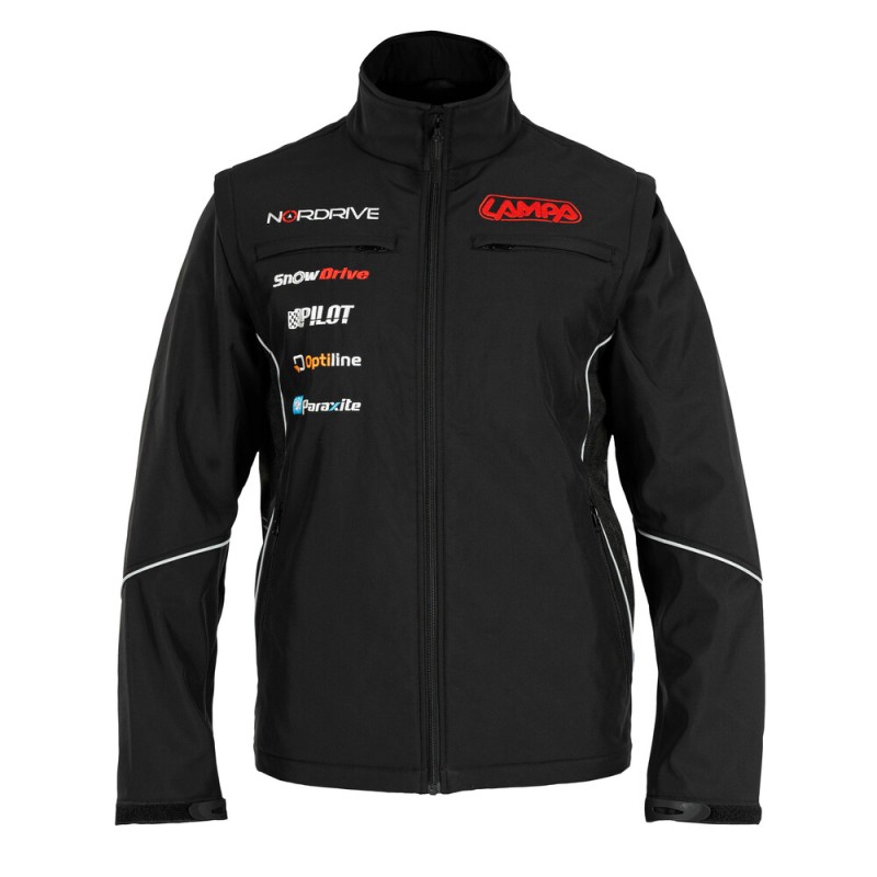 ΜΠΟΥΦΑΝ/ΤΖΑΚΕΤ ΜΑΚΡΥΜΑΝΙΚΟ LAMPA (S) ΣΕ ΜΑΥΡΟ ΧΡΩΜΑ ΜΕ ΑΠΟΣΠΩΜΕΝΑ ΜΑΝΙΚΙΑ