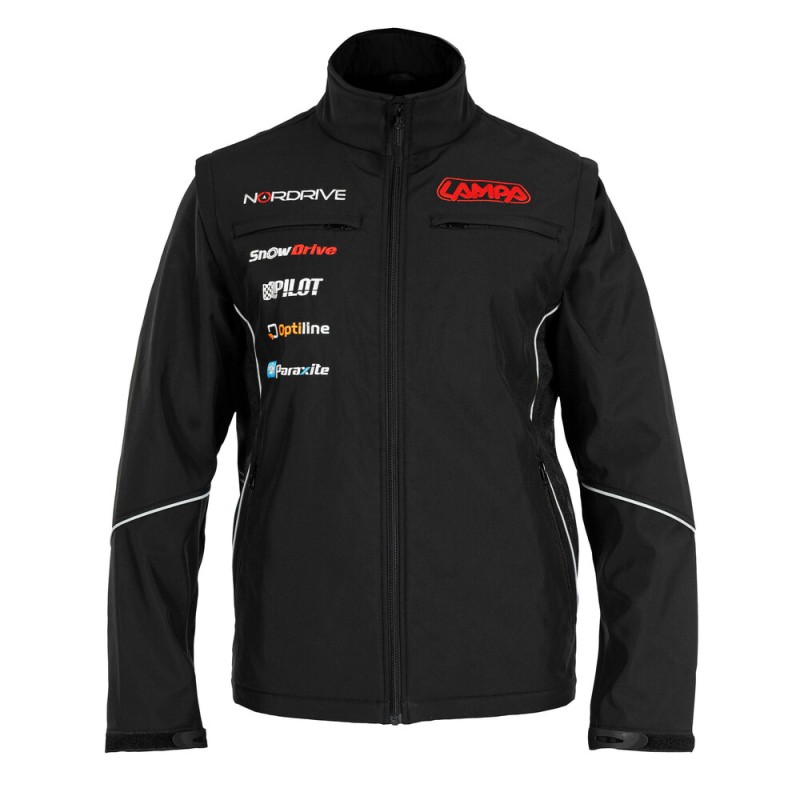 ΜΠΟΥΦΑΝ/ΤΖΑΚΕΤ ΜΑΚΡΥΜΑΝΙΚΟ LAMPA (XXL) ΣΕ ΜΑΥΡΟ ΧΡΩΜΑ ΜΕ ΑΠΟΣΠΩΜΕΝΑ ΜΑΝΙΚΙΑ