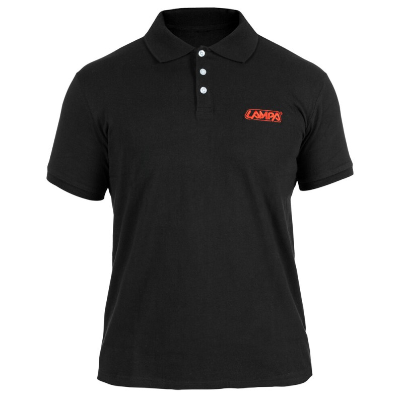 ΜΠΛΟΥΖΑΚΙ POLO ΣΕ ΜΑΥΡΟ ΧΡΩΜΑ LAMPA (XL) 100% ΒΑΜΒΑΚΕΡΟ 1ΤΕΜ.