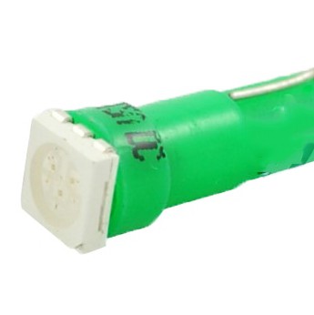 T5 12V W2x4,6d LED 1xSMD5050 ΠΡΑΣΙΝΟ (ΚΑΡΦΩΤΟ ΑΚΑΛΥΚΟ) BLISTER 2ΤΕΜ. M-TECH