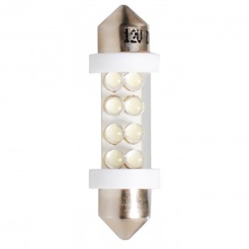 ΛΑΜΠΑΚΙΑ ΠΛΑΦΟΝΙΕΡΑΣ C5W/C10W 12V 0,47W SV8,5 36mm LED 8xLED 3mm ΛΕΥΚΟ BLISTER 2ΤΕΜ. M-TECH