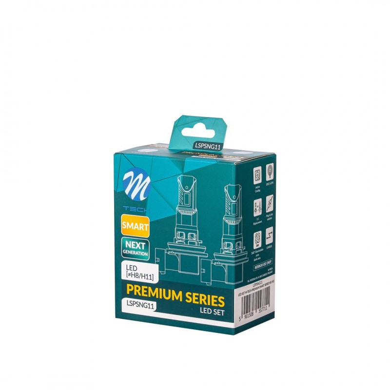 ΛΑΜΠEΣ LED H11 12V 6.000K 35W 4.000lm LED CANBUS CSP3570 PREMIUM SMART SERIES M-TECH - 2 ΤΕΜ.