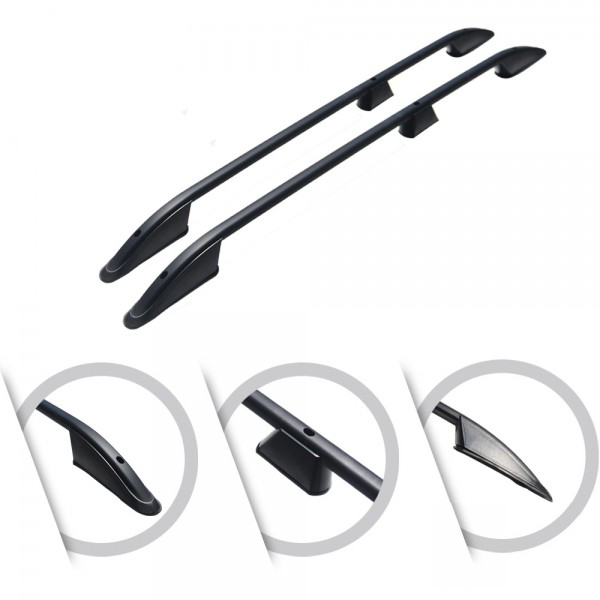 ΜΠΑΡΕΣ ΟΡΟΦΗΣ ΓΙΑ CITROEN BERLINGO 08+ /PEUGEOT PARTNER / TEPPE 08+ ΠΑΡΑΛΛΗΛΕΣ ΑΛΟΥΜΙΝΙΟΥ L1 ΜΑΥΡΕΣ