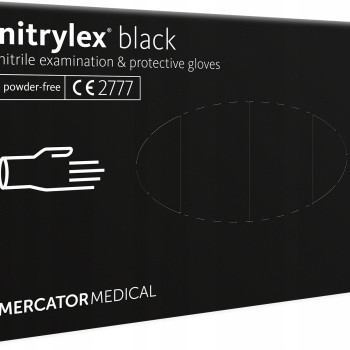 ΓΑΝΤΙΑ ΝΙΤΡΙΛΙΟΥ MERCATOR NITRYLEX BASIC ΣΕ ΜΑΥΡΟ ΧΡΩΜΑ SMALL (S) AMIO - 100 τεμ.