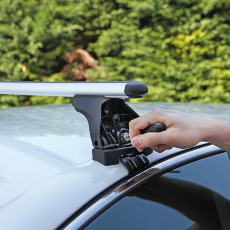 KIT ΜΕ ΜΠΑΡΕΣ ΟΡΟΦΗΣ ΓΙΑ SKODA RAPID SPACEBACK 5D 2013> ΑΛΟΥΜΙΝΙΟΥ & ΜΠΑΓΚΑΖΙΕΡΑ BOX 430 LT (ΛΕΥΚΗ-ΑΣΠΡΗ/ΓΥΑΛΙΣΤΕΡΗ) NORDRIVE