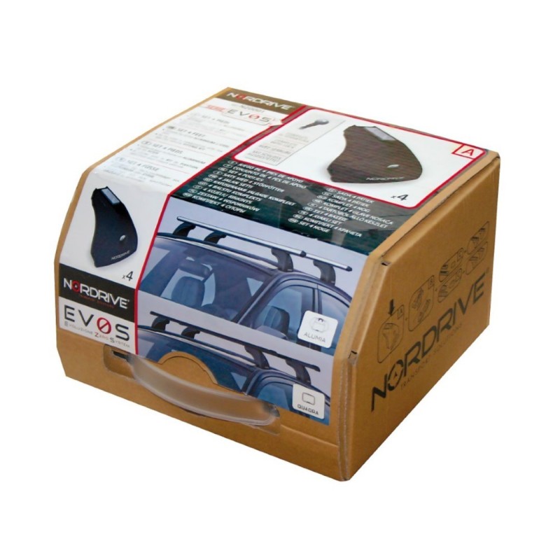 KIT ΜΕ ΜΠΑΡΕΣ ΟΡΟΦΗΣ ΓΙΑ SKODA RAPID SPACEBACK 5D 2013> ΑΛΟΥΜΙΝΙΟΥ & ΜΠΑΓΚΑΖΙΕΡΑ BOX 430 LT (ΛΕΥΚΗ-ΑΣΠΡΗ/ΓΥΑΛΙΣΤΕΡΗ) NORDRIVE