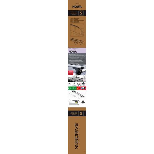 ΜΠΑΡΕΣ ΟΡΟΦΗΣ ΑΛΟΥΜΙΝΙΟΥ NOWA (S) 108cm ME FLUSH RAILING 2ΤΕΜ. ME ΚΛΕΙΔΙ