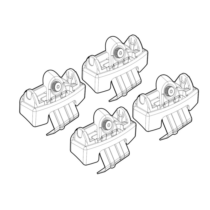 ΑΚΡΑ ΓΙΑ ΜΠΑΡΕΣ NORDRIVE ΓΙΑ AUDI Q3 SPORTBACK 10/2019+  - 4 τεμ.